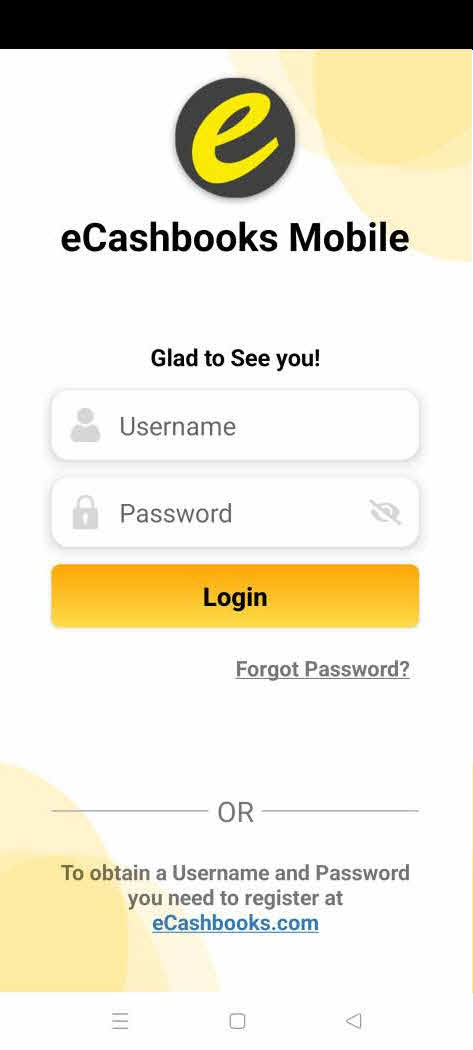 eCashbook Mobile eCashbook mobile